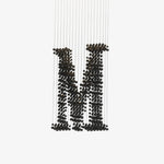 Charcoal Linear LED Chandelier in Black Iron for Modern Interiors