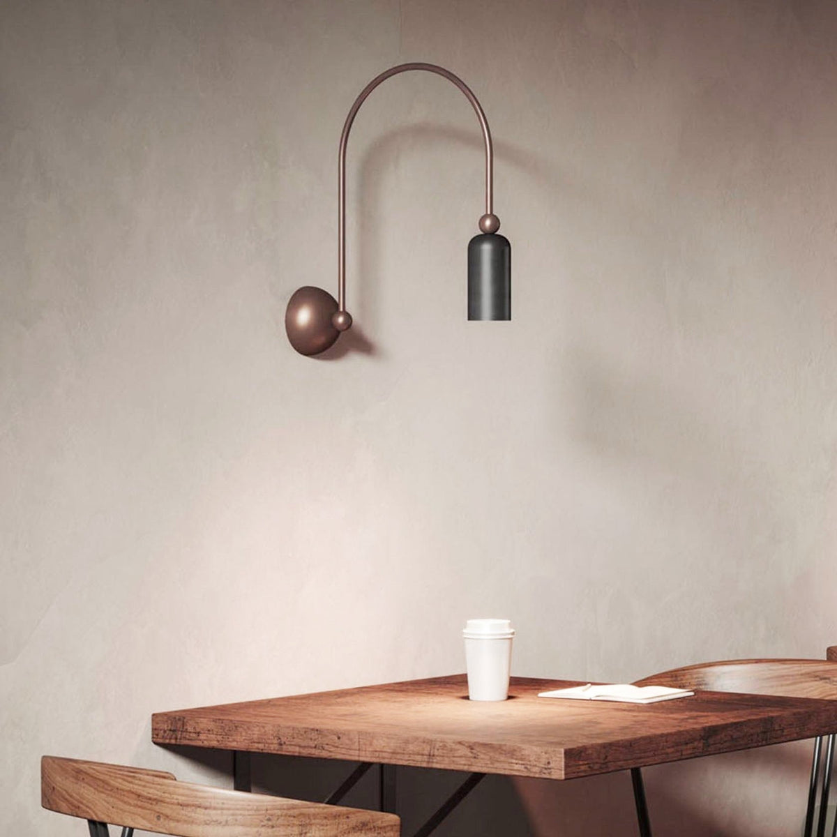 Madame Sculptural Wall Sconce in Metal for Modern Interiors