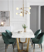 Magic Bean Chandelier — Modern Brass and Glass Pendant Light for Dining and Living Rooms