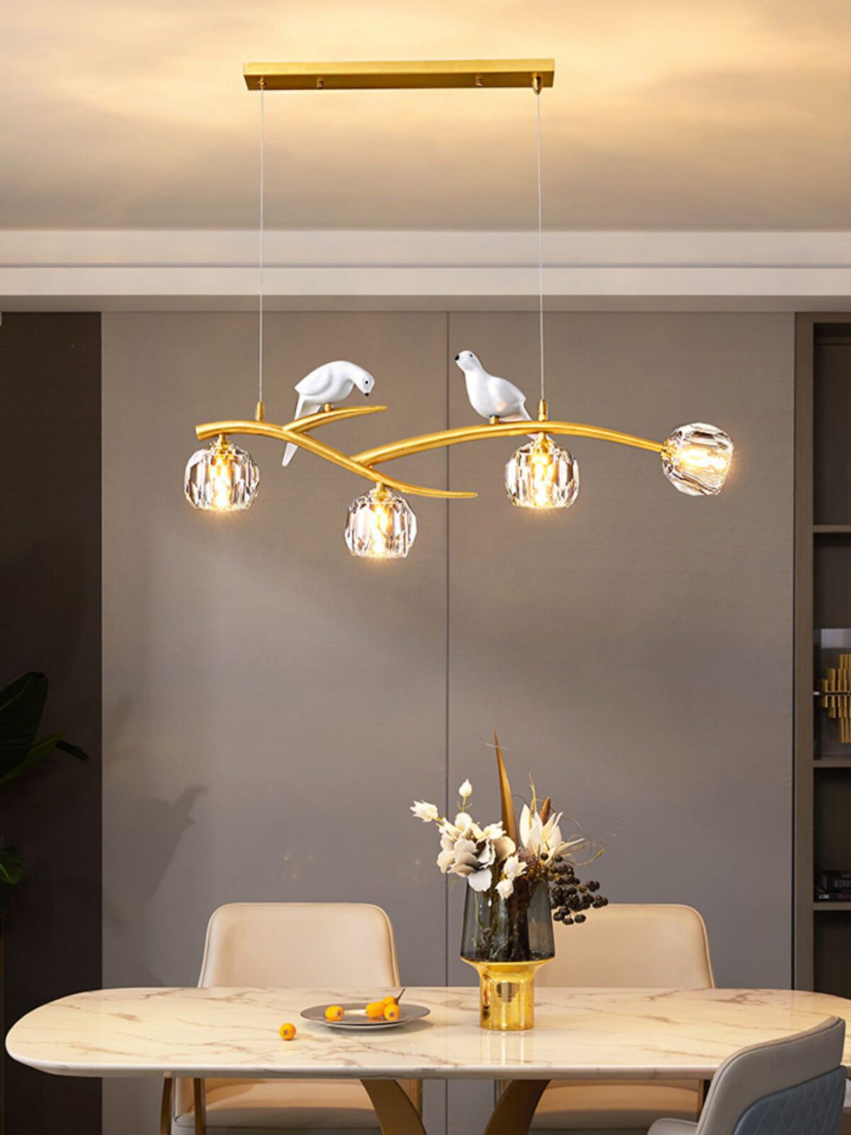 Magpie Branch Pendant Light