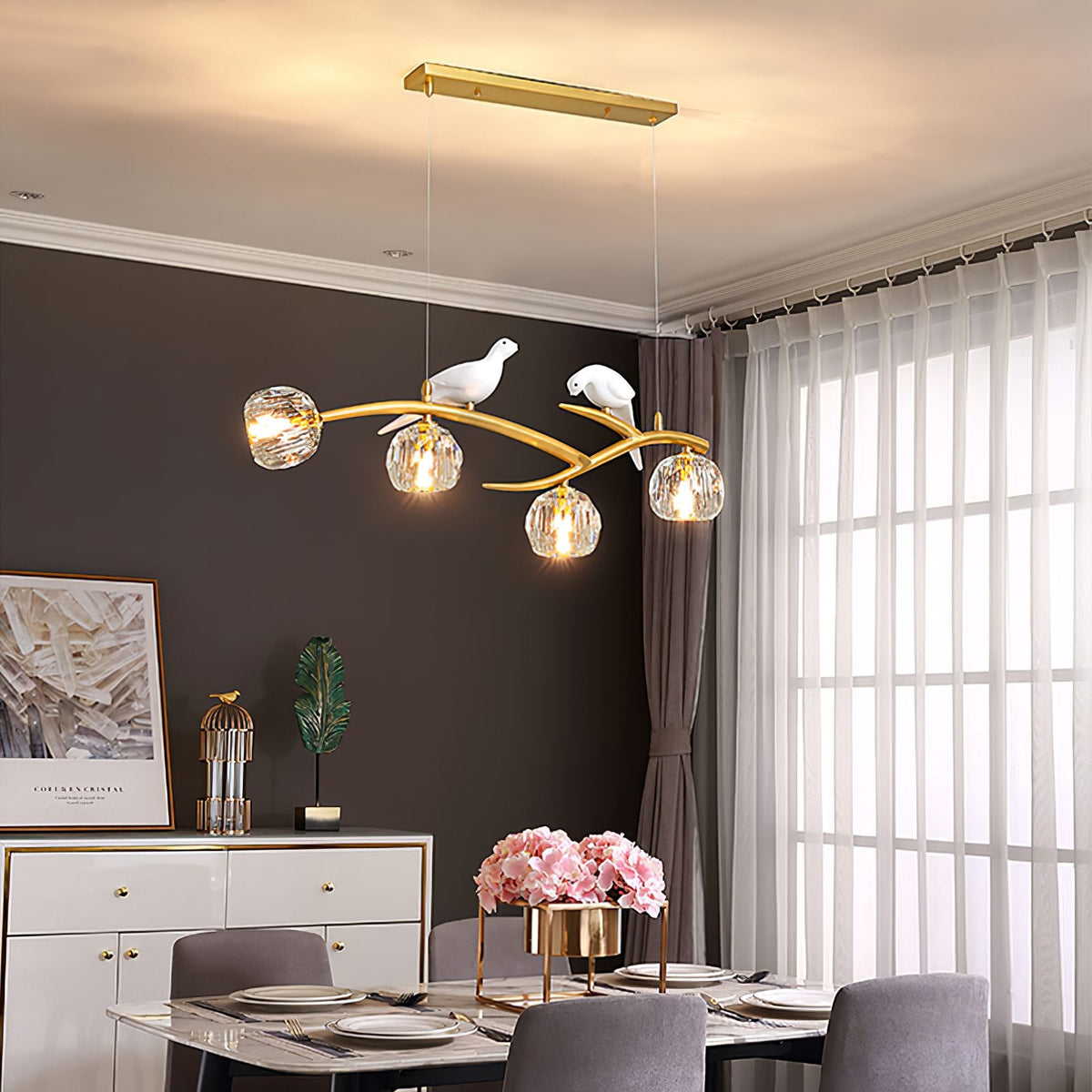 Magpie Branch Pendant Light