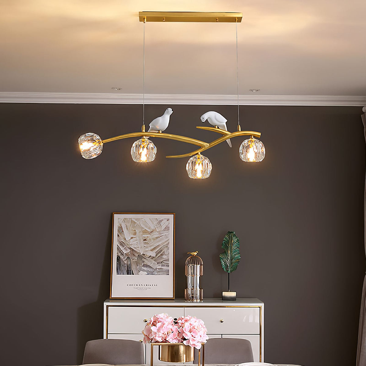 Magpie Branch Pendant Light