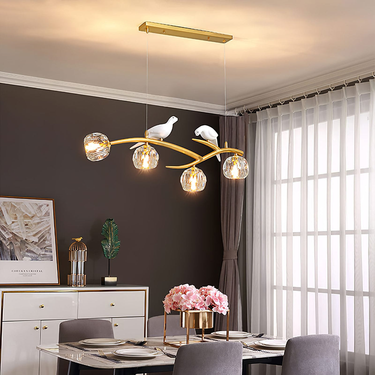 Magpie Branch Pendant Light