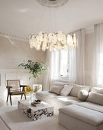 Mahina Cloud Glass Chandelier for Modern Dining Room and Living Room