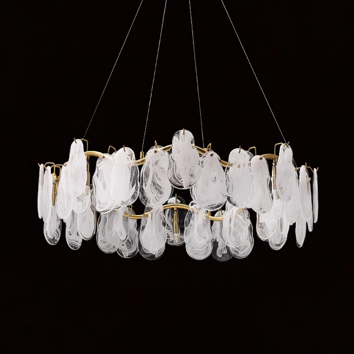 Mahina Cloud Glass Chandelier for Modern Dining Room and Living Room