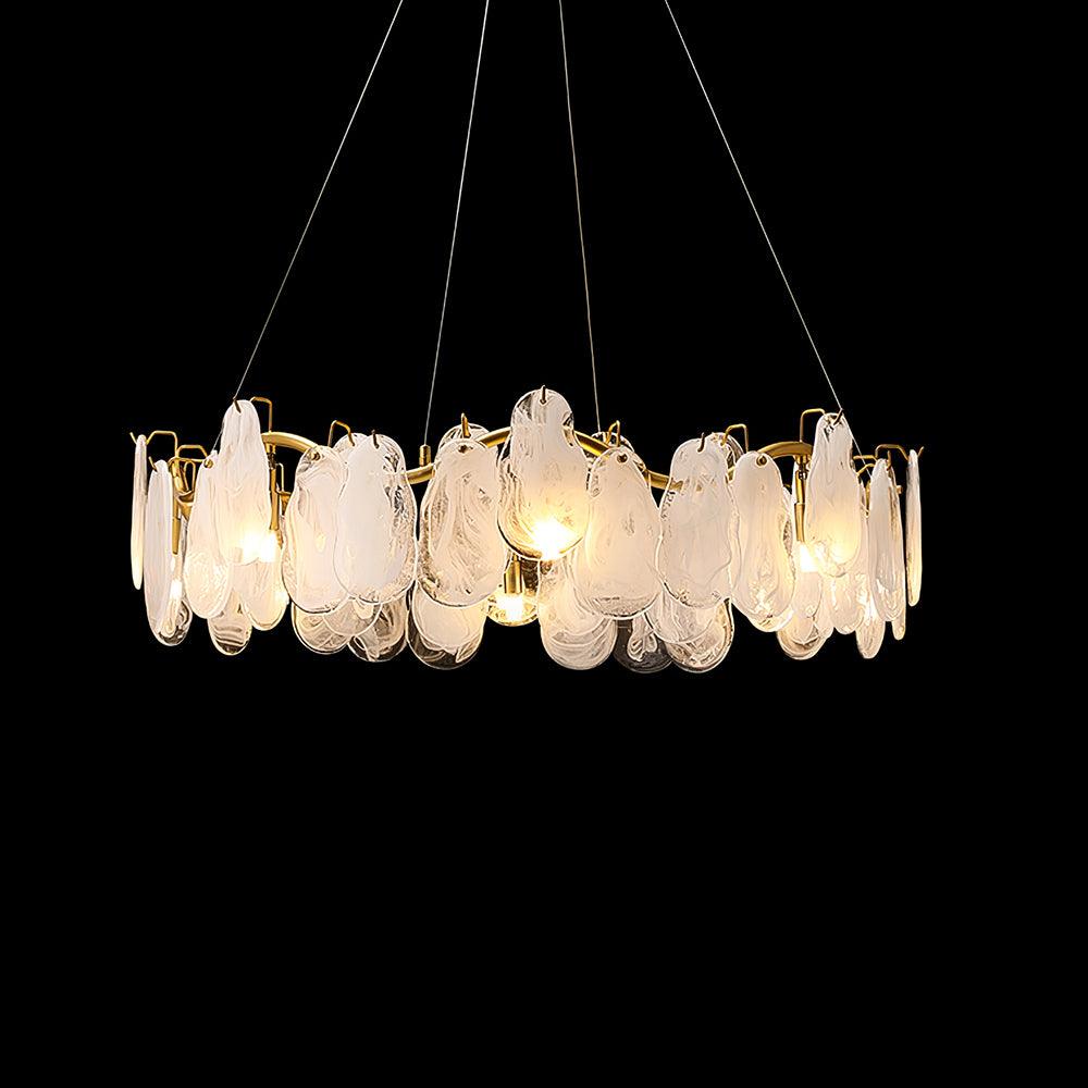 Mahina Cloud Glass Chandelier for Modern Dining Room and Living Room
