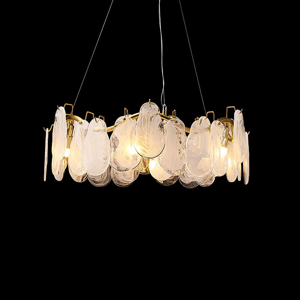 Mahina Cloud Glass Chandelier for Modern Dining Room and Living Room