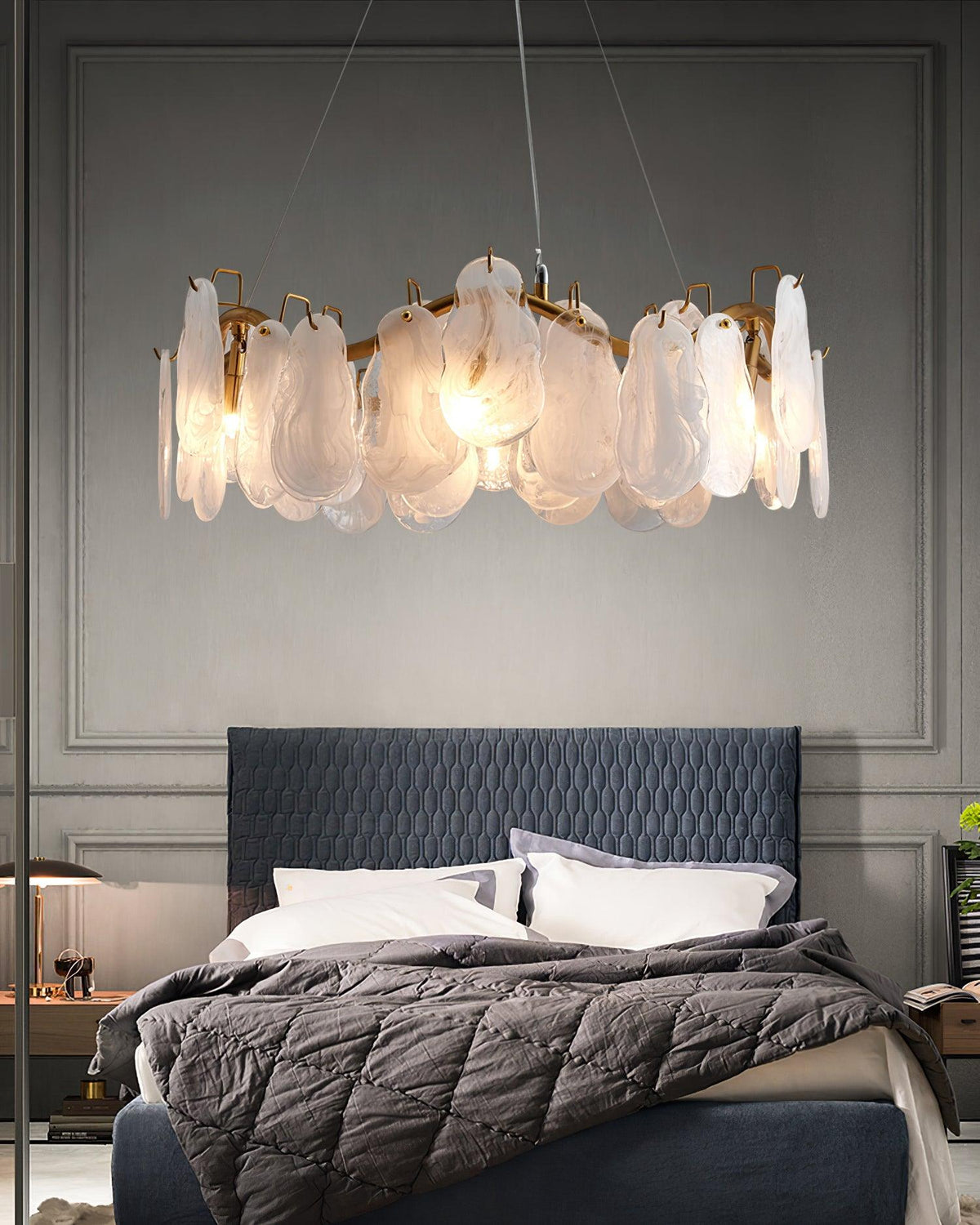 Mahina Cloud Glass Chandelier for Modern Dining Room and Living Room