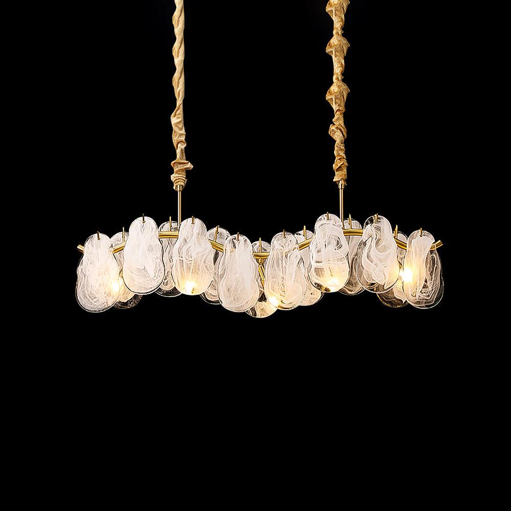 Mahina Cloud Glass Chandelier for Modern Dining Room and Living Room