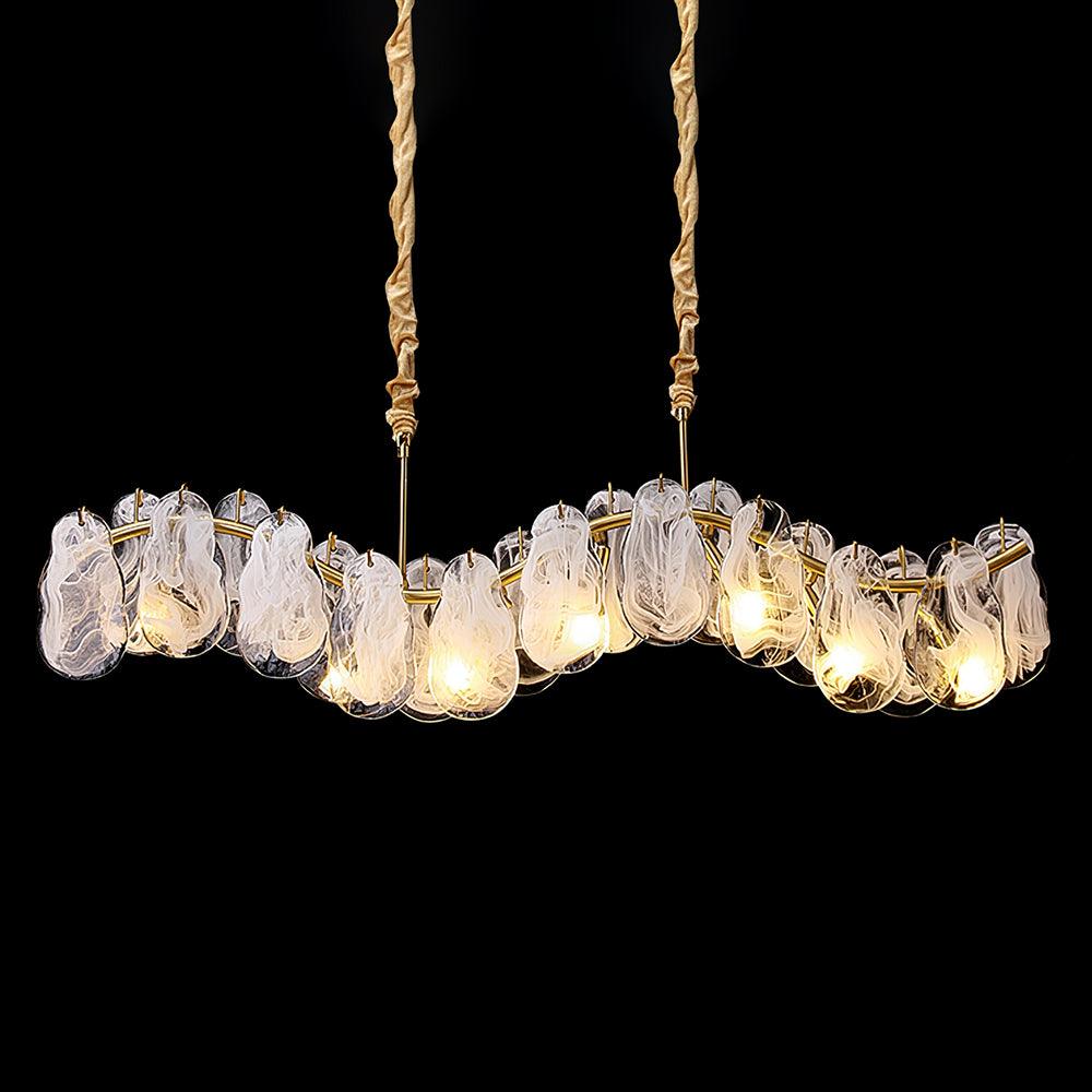 Mahina Cloud Glass Chandelier for Modern Dining Room and Living Room