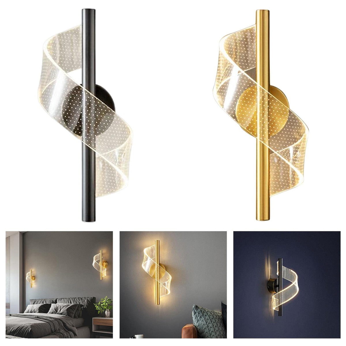 Light Luxury Bedroom Bedside Wall Lamp