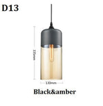 Modern Minimalist Geometric Amber Glass Chandelier