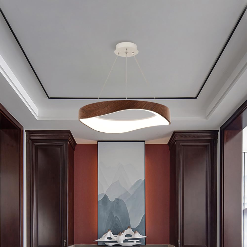 Nordic Creative Wood Grain Study Ceiling Lamp