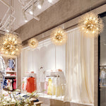 Luxury Style Living Room Lamp Nordic Dandelion Crystal Chandelier