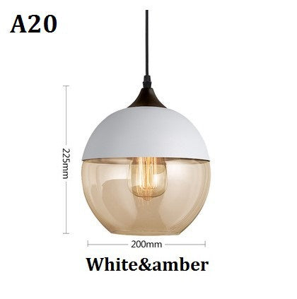 Modern Minimalist Geometric Amber Glass Chandelier