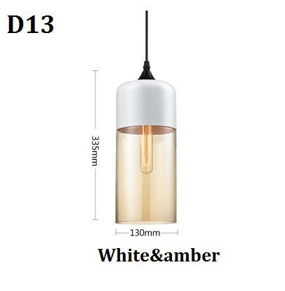 Modern Minimalist Geometric Amber Glass Chandelier