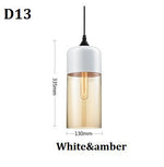 Modern Minimalist Geometric Amber Glass Chandelier
