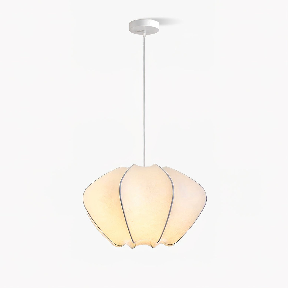 Makoto Silk Pendant Light – Modern Minimalist Ceiling Lamp for Bedroom & Living Room