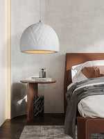 Malva Pendant Light – Sculptural White Clay LED Pendant for Modern Interiors