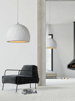 Malva Pendant Light – Sculptural White Clay LED Pendant for Modern Interiors