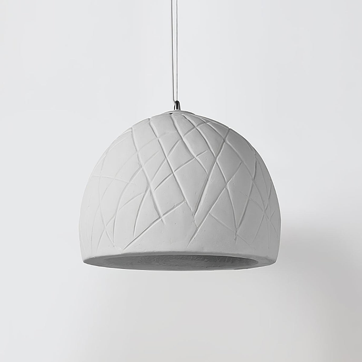 Malva Pendant Light – Sculptural White Clay LED Pendant for Modern Interiors