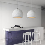 Malva Pendant Light – Sculptural White Clay LED Pendant for Modern Interiors