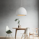 Malva Pendant Light – Sculptural White Clay LED Pendant for Modern Interiors