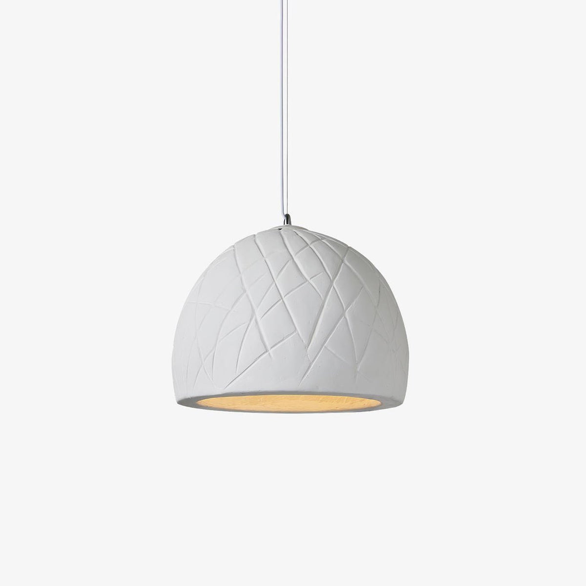 Malva Pendant Light – Sculptural White Clay LED Pendant for Modern Interiors