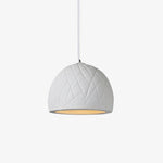 Malva Pendant Light – Sculptural White Clay LED Pendant for Modern Interiors