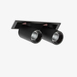 Adjustable Recessed LED Spotlight with Tiltable Cylinder Heads