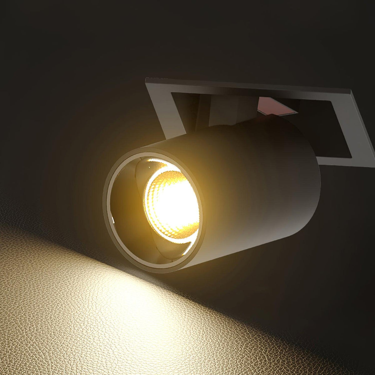 Adjustable Recessed LED Spotlight with Tiltable Cylinder Heads
