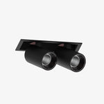 Adjustable Recessed LED Spotlight with Tiltable Cylinder Heads