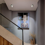 Adjustable Recessed LED Spotlight with Tiltable Cylinder Heads
