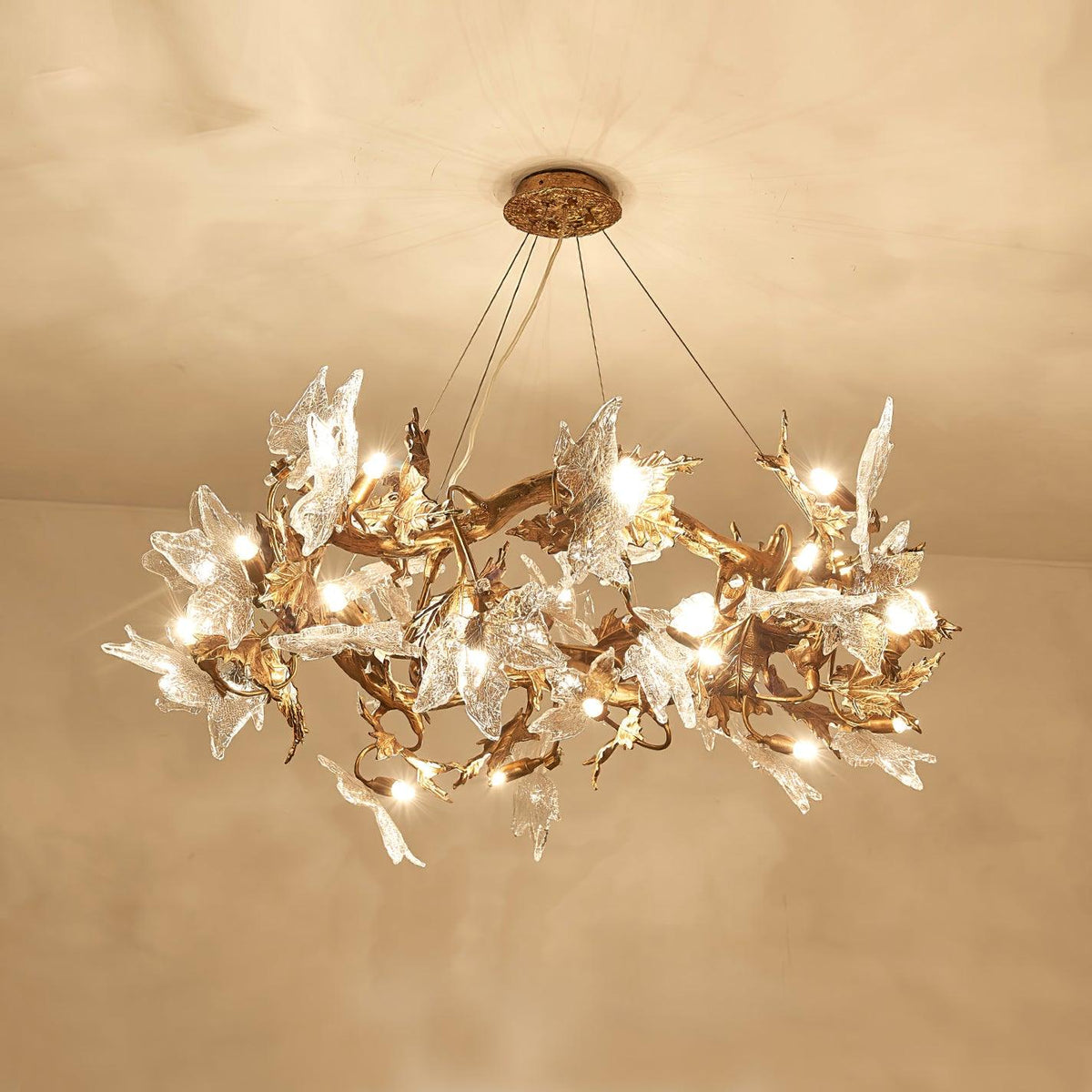 maple-leaf-brass-chandelier