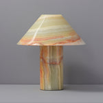 Marbelle Onyx Table Lamp – Hand-Carved Natural Stone Bedside Light