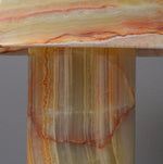 Marbelle Onyx Table Lamp – Hand-Carved Natural Stone Bedside Light