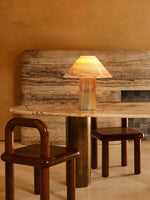 Marbelle Onyx Table Lamp – Hand-Carved Natural Stone Bedside Light
