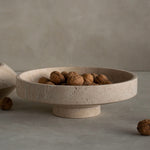 Sculptural Stone Catchall Tray for Entryway and Coffee Table Decor