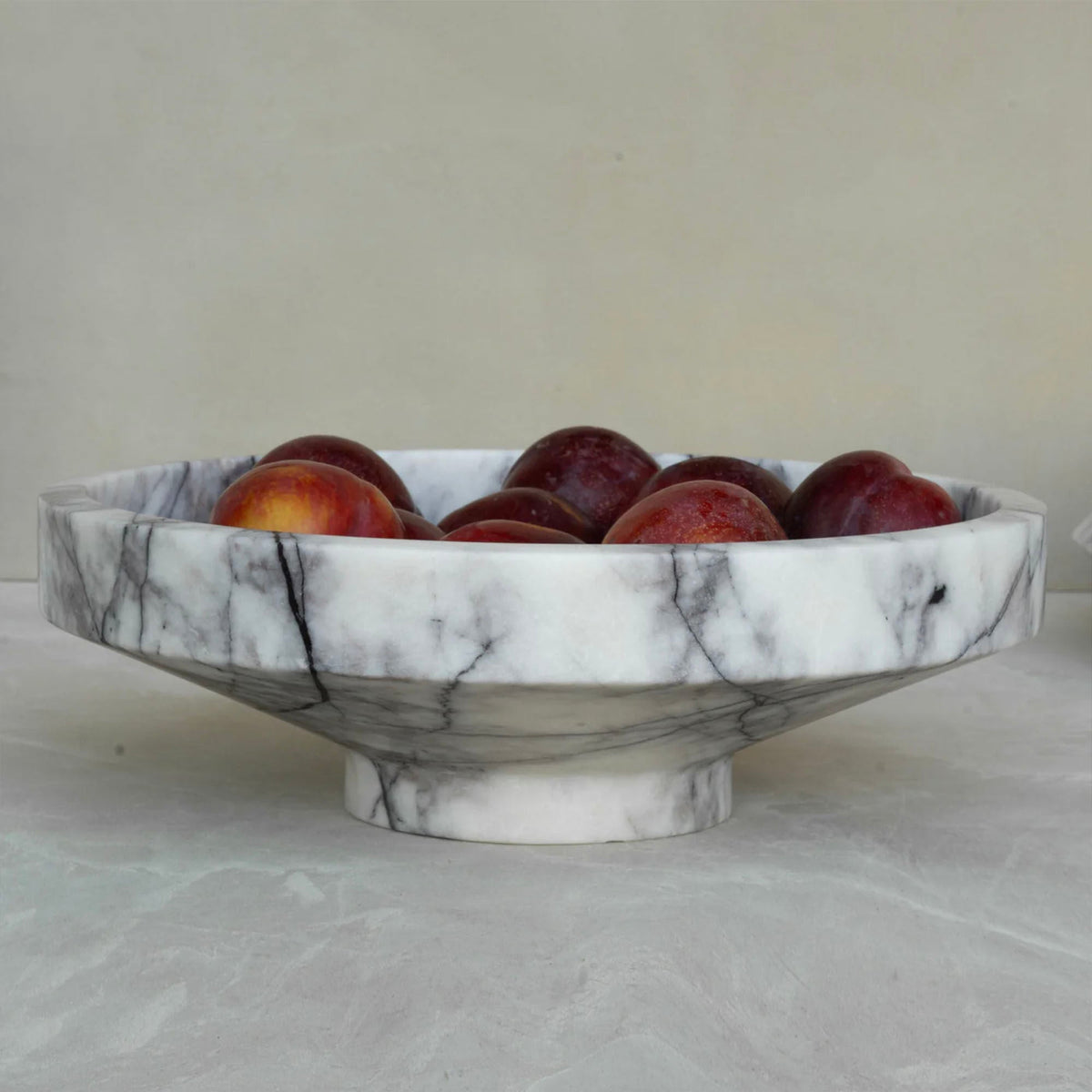 Sculptural Stone Catchall Tray for Entryway and Coffee Table Decor