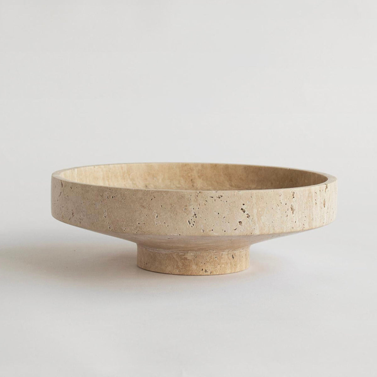 Sculptural Stone Catchall Tray for Entryway and Coffee Table Decor