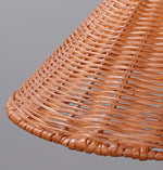 Marble Orb Rattan Table Lamp – Natural Stone & Woven Shade