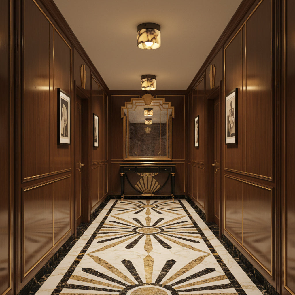 marble-round-ceiling-lamp