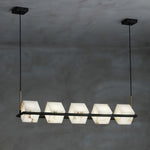 Alabaster Square Box Chandelier
