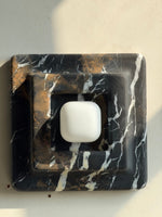 Marble Wall Sconce in Red and White Stone for Modern Interiors