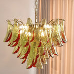 Marielle Glass Chandelier – Modern Art Deco Pendant Light for Dining Room & Foyer