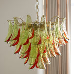 Marielle Glass Chandelier – Modern Art Deco Pendant Light for Dining Room & Foyer