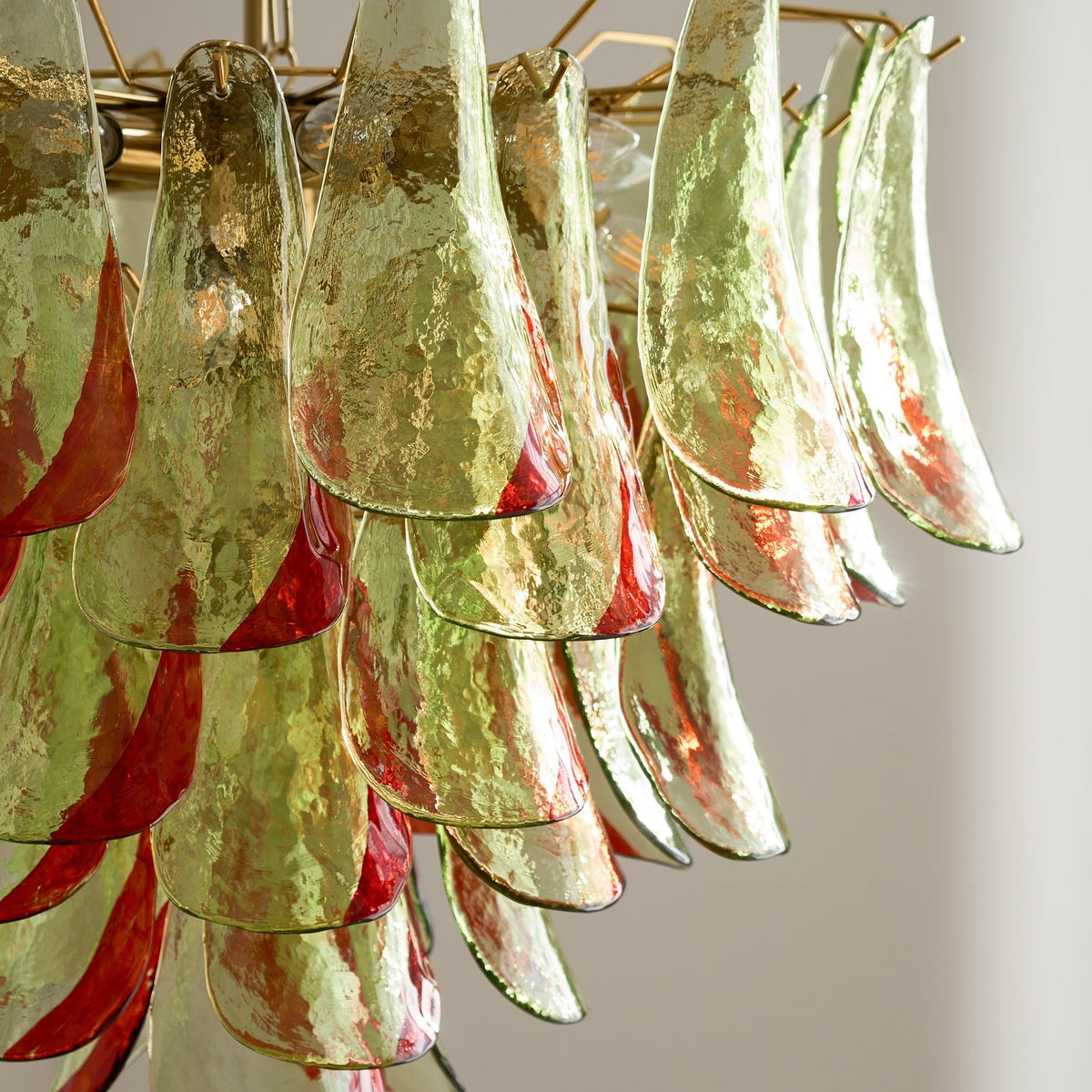 Marielle Glass Chandelier – Modern Art Deco Pendant Light for Dining Room & Foyer