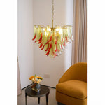 Marielle Glass Chandelier – Modern Art Deco Pendant Light for Dining Room & Foyer