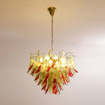 Marielle Glass Chandelier – Modern Art Deco Pendant Light for Dining Room & Foyer