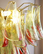 Marielle Glass Chandelier – Modern Art Deco Pendant Light for Dining Room & Foyer